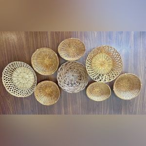 **SOLD**Minimalistic Boho Baskets / Basket Wall (8 pieces)